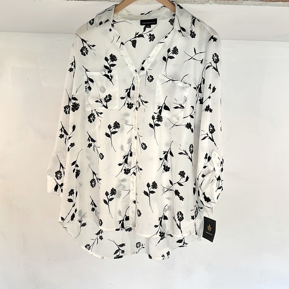 Fortune & Ivy button down blouse